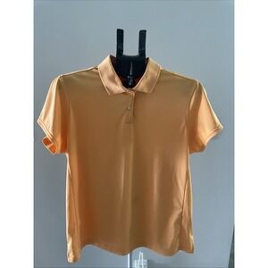 Adidas Women's XL CLIMALITE performance golf shirt collared dandelion